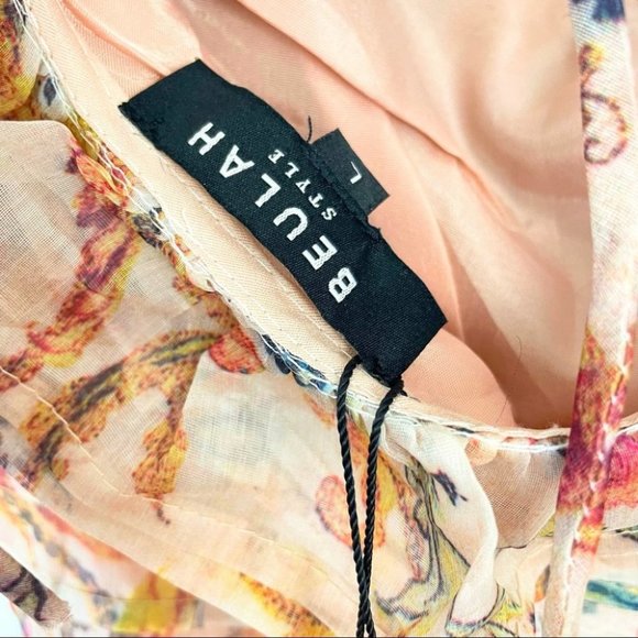 Beulah Dress Summer Mini Floral Ruffle Puff Sleeve Zimmermann Dupe - Picture 12 of 13